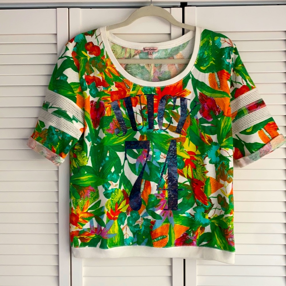 EUC Tropical print sweatshirt